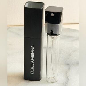DOLCE & GABBANA Black Retractable Refillable Atomizer Glass Spray Bottle